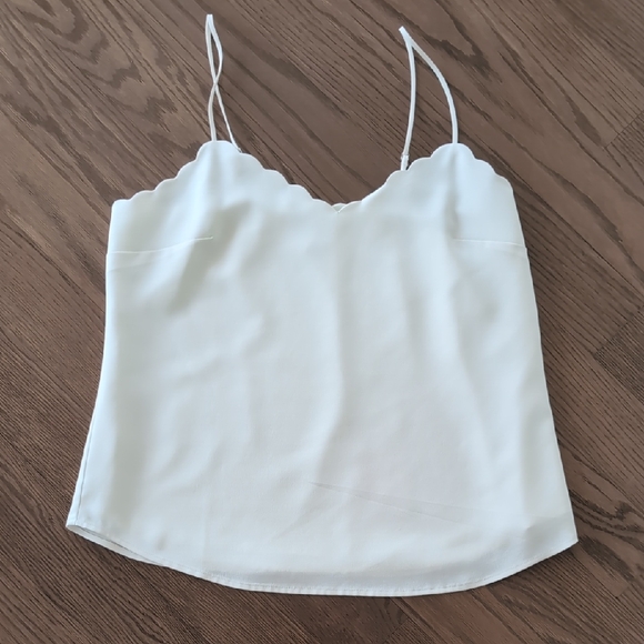 J. Crew Tops - J. Crew White Size 6 Fitted Camisole Top